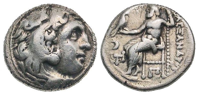 Macedonian Kingdom. Alexander III the Great. 336-323 B.C. AR drachm. Colophon mint, struck ca. 310-301 B.C. 