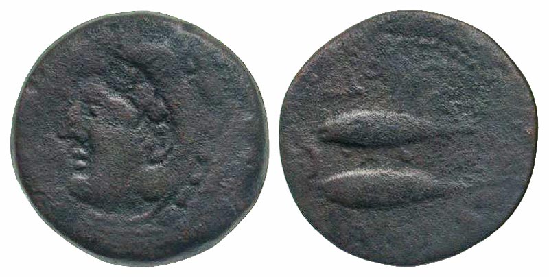 Iberia, Gadir. Early 1st century B.C. AE unit. 
