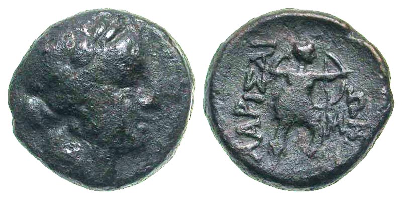 Thessaly, Larissa. 2nd century B.C. AE tetrachalkon. Scarce. Ex BCD Collection (not in previous BCD sales). 