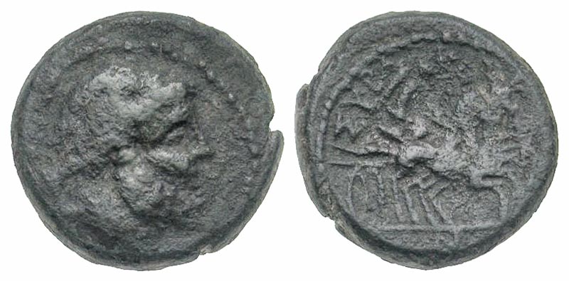 Sicily, Syracuse. Roman Administration. After 212 B.C. AE 20. Rare. Ex A. K. collection. 