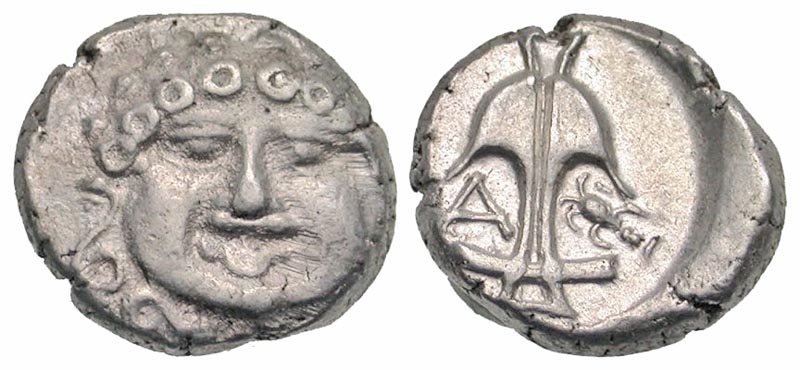 Thrace, Apollonia Pontika. Late 5th-4th centuries B.C. AR drachm. 
