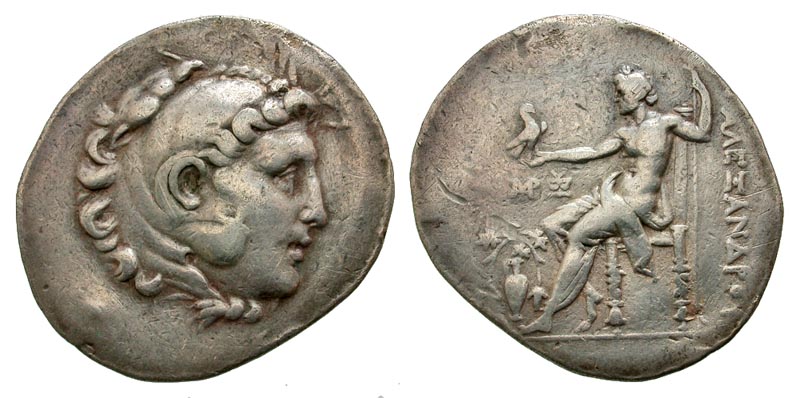 Macedonian Kingdom. Alexander III the Great. 336-323 B.C. AR tetradrachm. Temnos mint, struck ca. 188-170 B.C. 