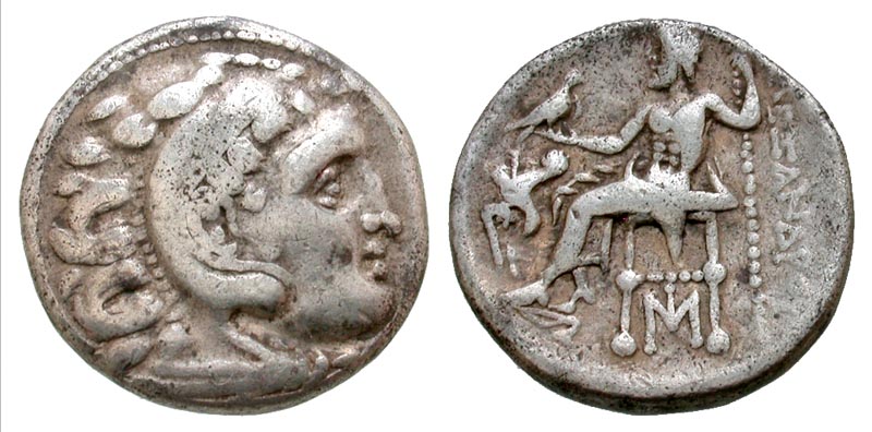 Macedonian Kingdom. Alexander III the Great. 336-323 B.C. AR drachm. Kolophon mint, struck ca. B.C. 310 - 301 