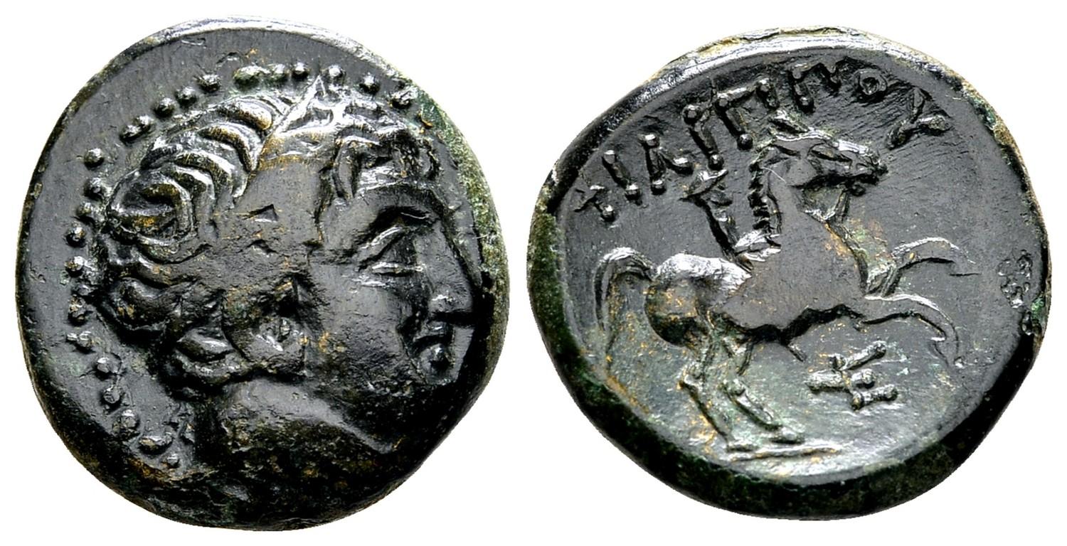 Macedonian Kingdom. Philip II. 359-336 B.C. AE. Uncertain Macedonian mint. 