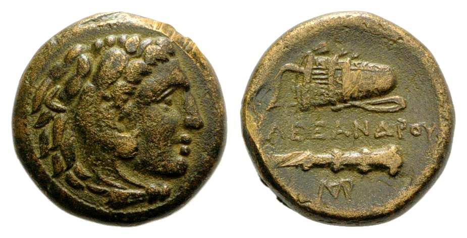Macedonian Kingdom. Alexander III the Great. 336-323 B.C. AE unit. Uncertain Macedonian mint. 