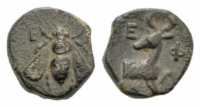 Ionia, Ephesos. Ca. 390-380 B.C. AR obol. 