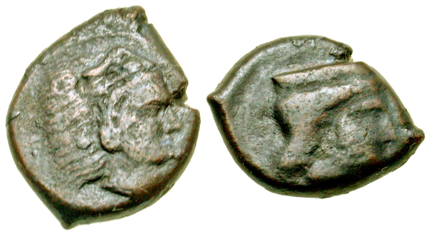 Sicily, Thermai. 407-340 B.C. AE 15. 