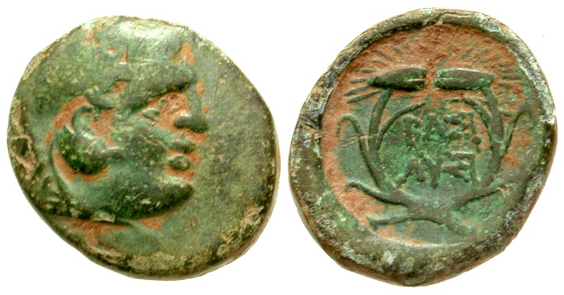 Kings of Thrace. Lysimachos. As King, 306-281 B.C. AE 16 