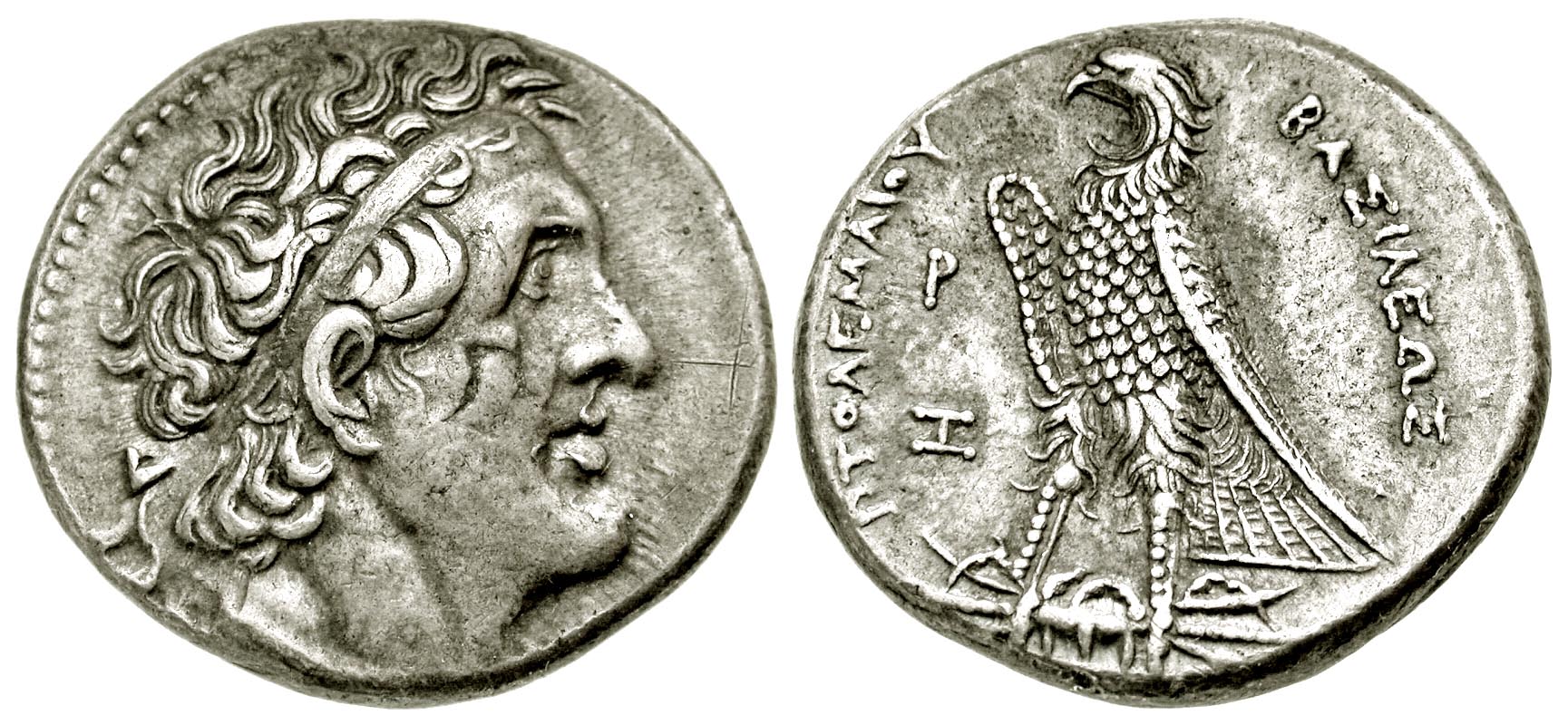 Pentadrachm (Coin) Portraying King Ptolemy I Soter