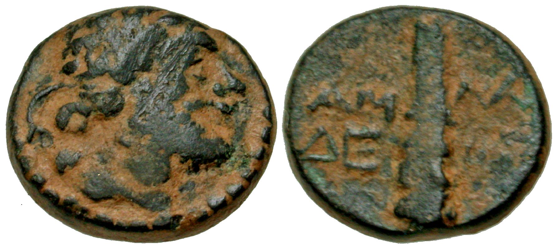 Pisidia, Amblada. civic issue. ca. 1st century B.C. AE 14. 