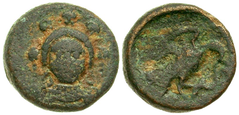 Euboia, Chalkis. ca. 320-300 B.C. AE 12. 