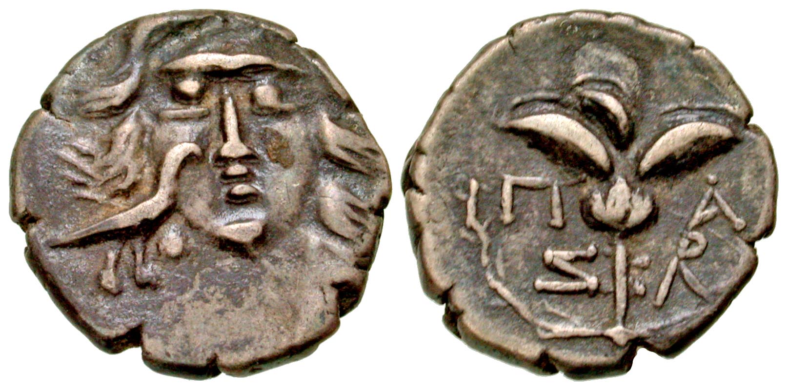 Caria, Mylasa. 167-130 B.C. AR drachm. light Rhodian drachm. 