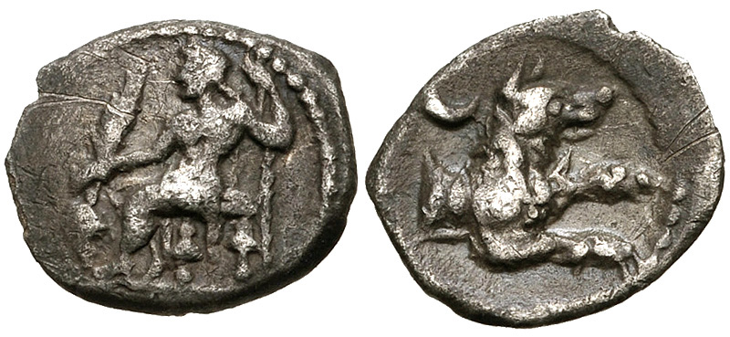 Lykaonia, Laranda. Ca. 324/3 B.C. AR obol. Ex CNG. 