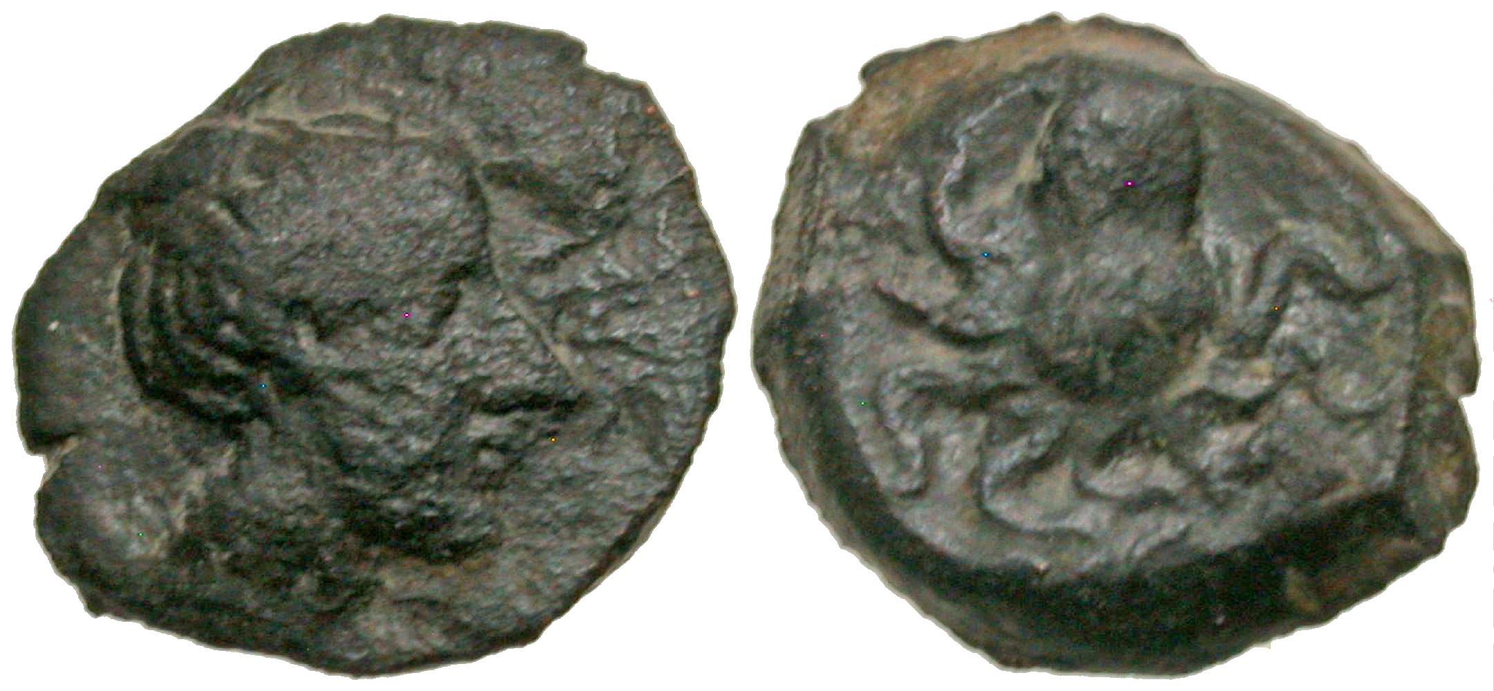 Sicily, Syracuse. Second Democracy. 466-405 B.C. AE onkia. 