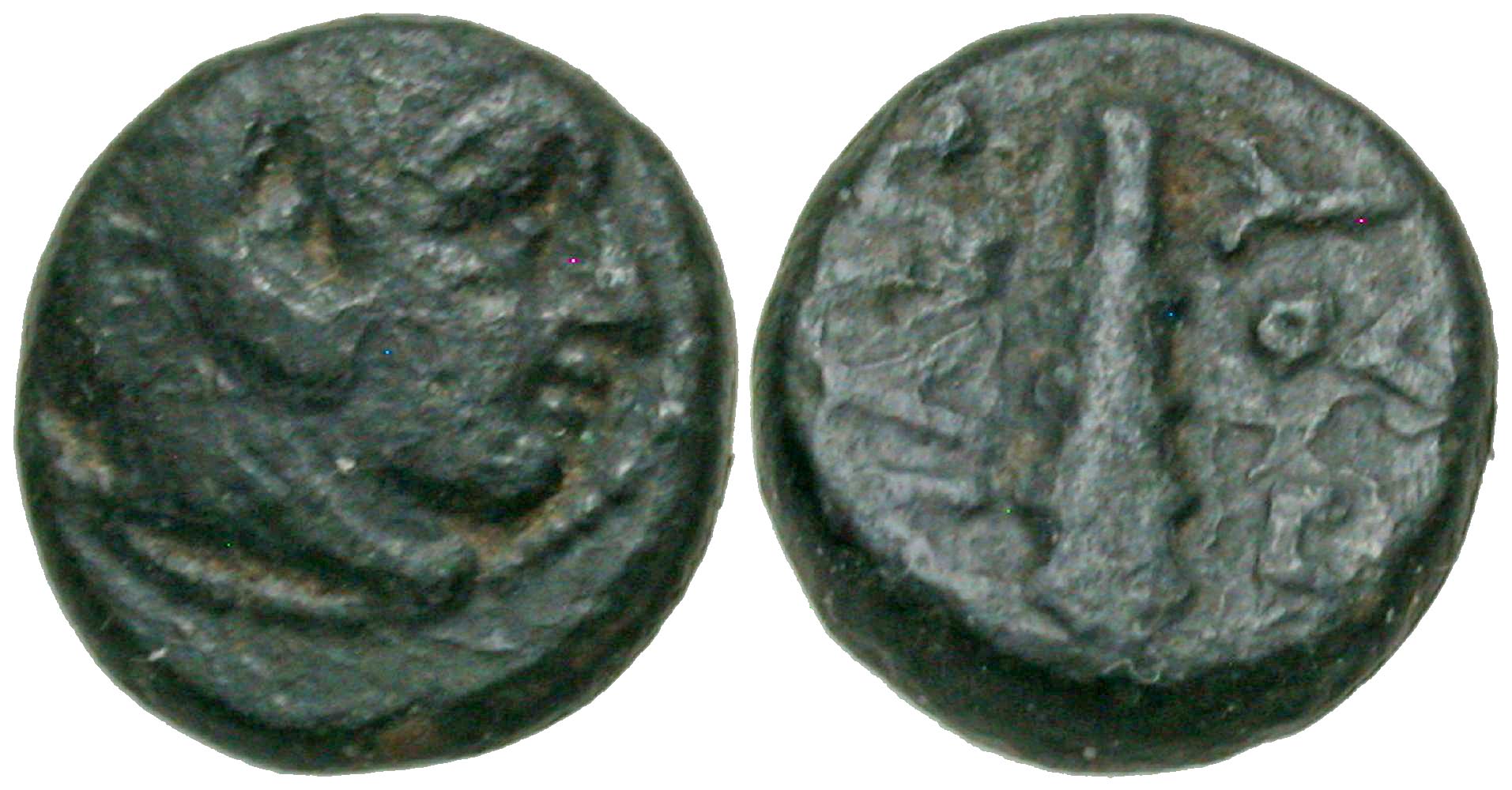 Macedonian Kingdom. Philip II. 359-336 B.C. AE chalkous. Ex BCD Thessaly Collection. 