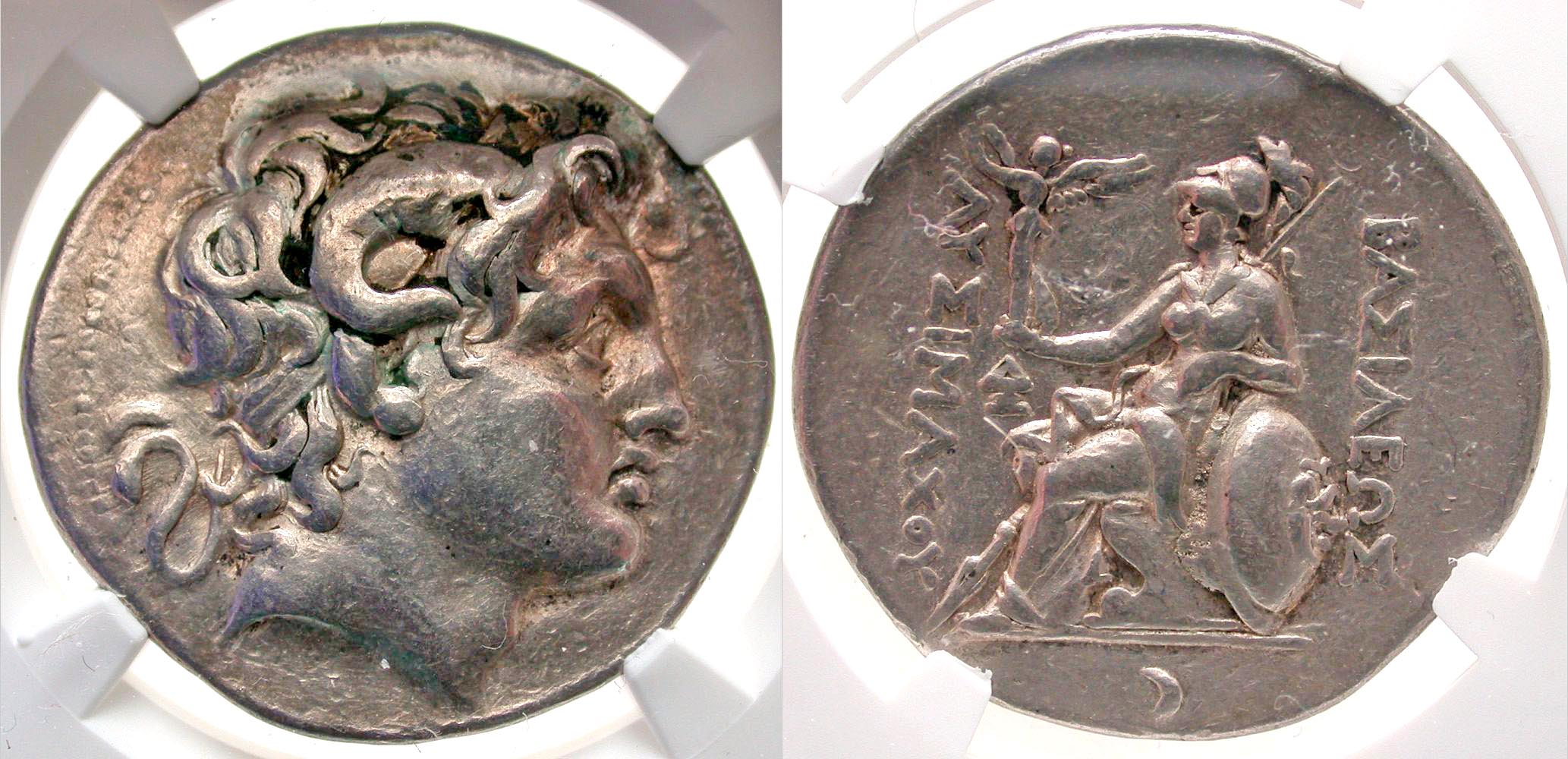 Thracian Kingdom. Lysimachos. As King, 306-281 B.C. AR tetradrachm. Lampsakos mint, struck ca. 297-281 B.C.