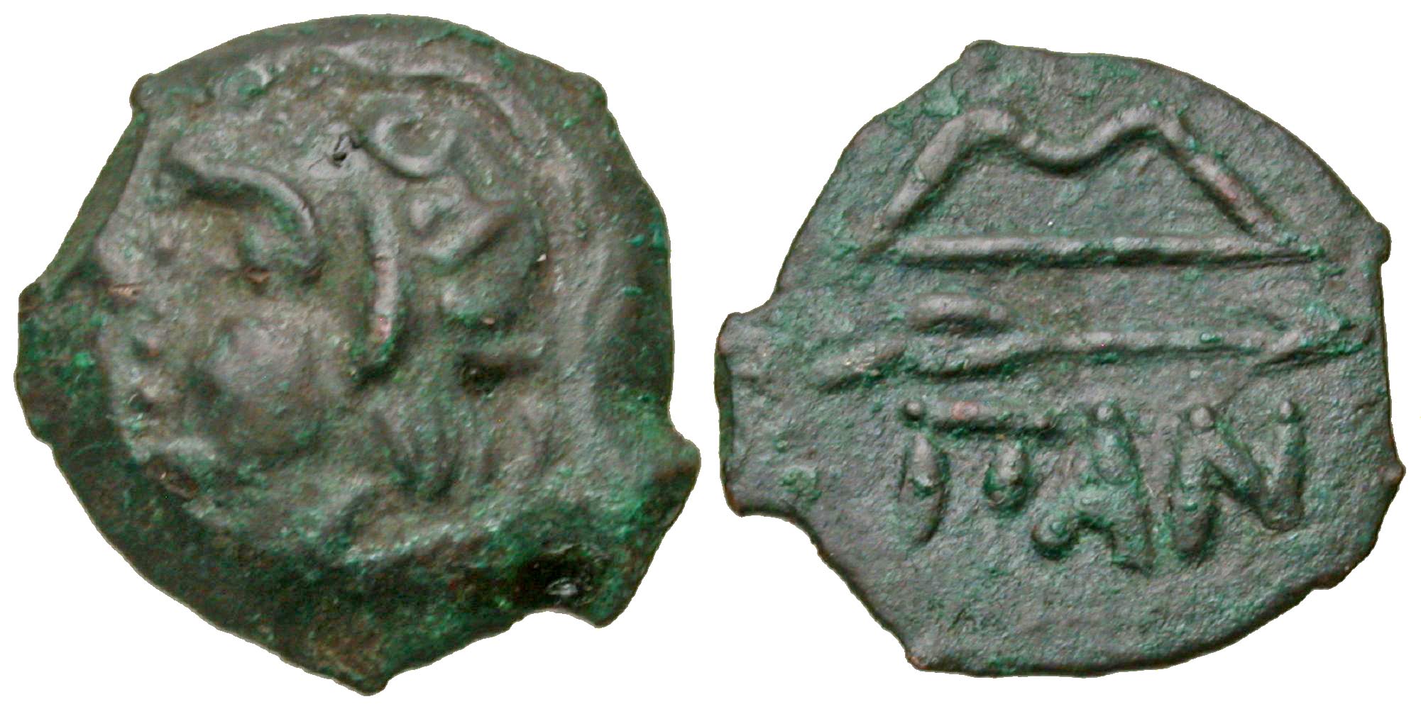 Tauric Chersonesos, Pantikapaion. Civic issue. Fourth/third century B.C. AE 19. 
