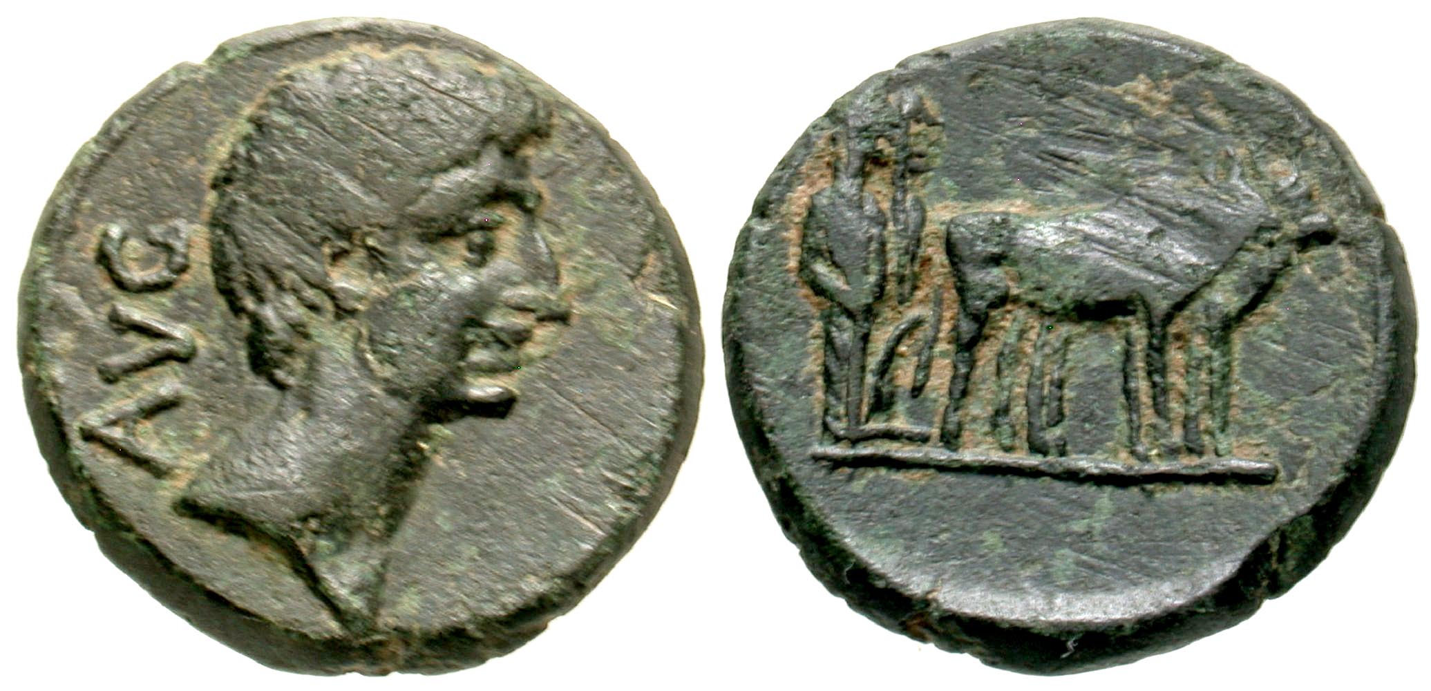 Macedon, Philippi. Augustus. 27 B.C.-A.D. 14 AE 18. - Agora Auctions