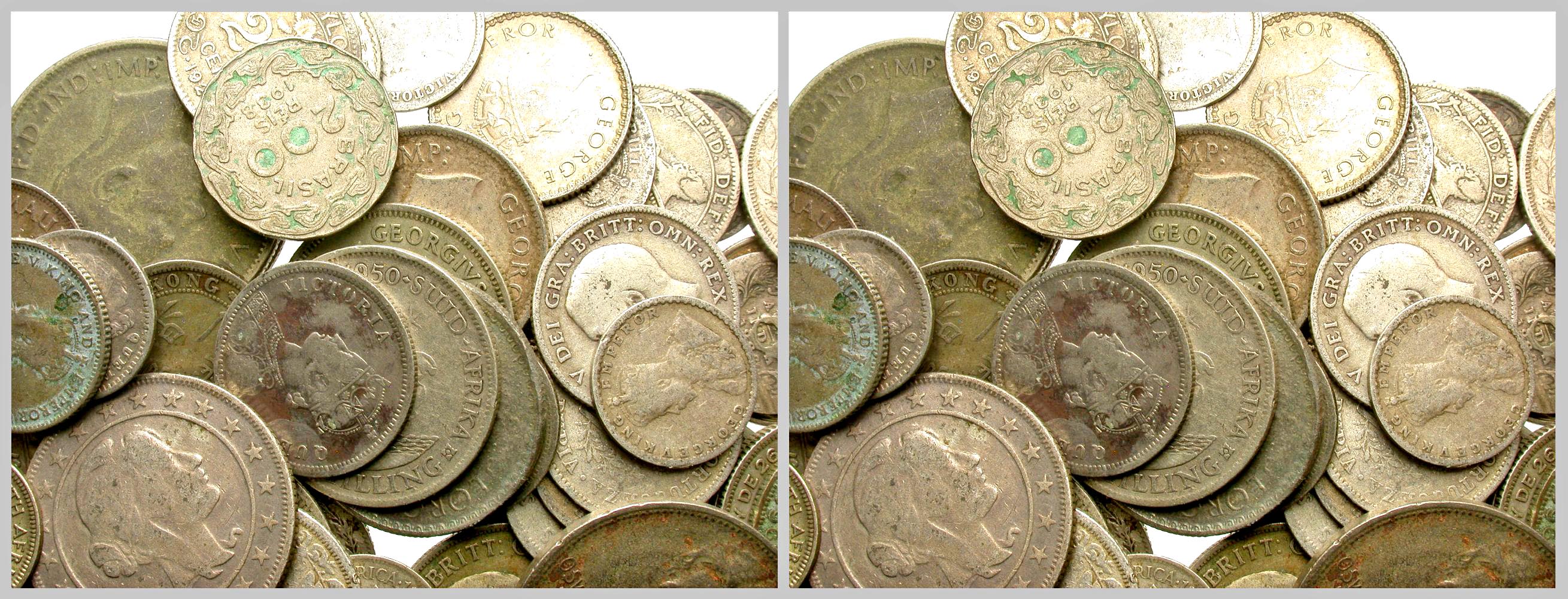 [Modern World]. A huge lot of silver coins, various purities, from the ...