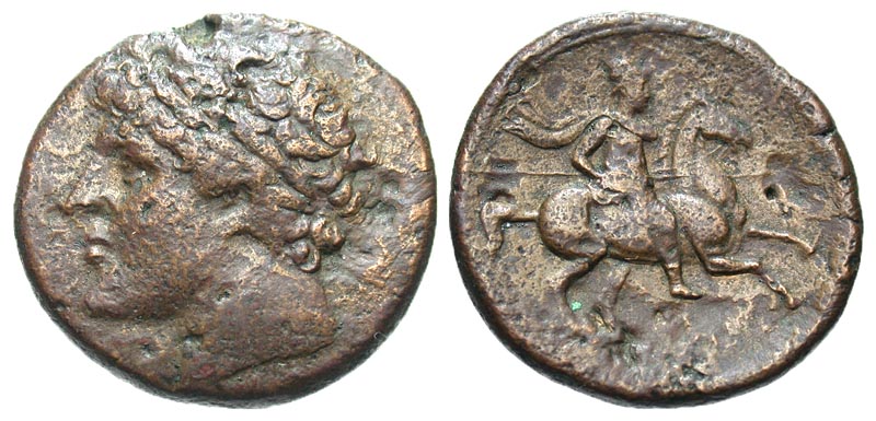 Sicily, Syracuse. Hieron II. 275-215 B.C. Æ hemilitron. Struck ca. 230-218/5 B.C.
