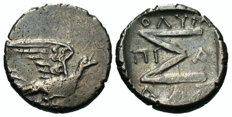 Sikyonia, Sikyon. ca. 100-60 B.C. AR triobol.