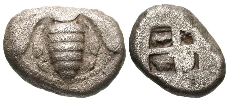 Ionia, Ephesos. Ca. 500-420 B.C. AR drachm.