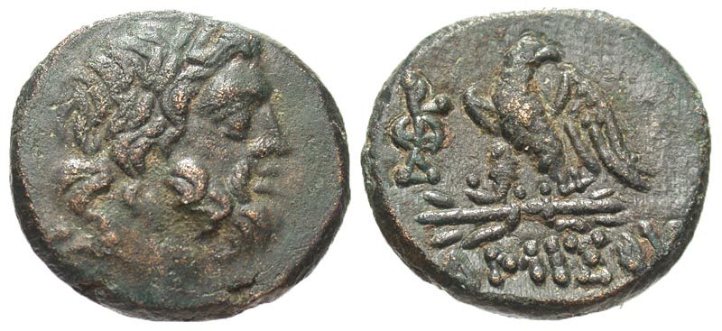 Pontos, Amisos. Under Mithradates VI Eupator. Ca. 85-65 B.C. Æ 19. Ex William B Porter collection.