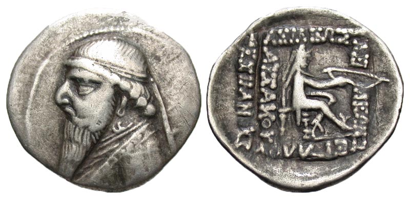 Parthian Kingdom. Mithradates II. Ca. 123-88 B.C. AR drachm. Rhagae, ca. 119-109 B.C.