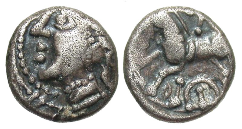 Central Gaul, Lingones. Ca. 120-50 B.C. AR quinarius. 