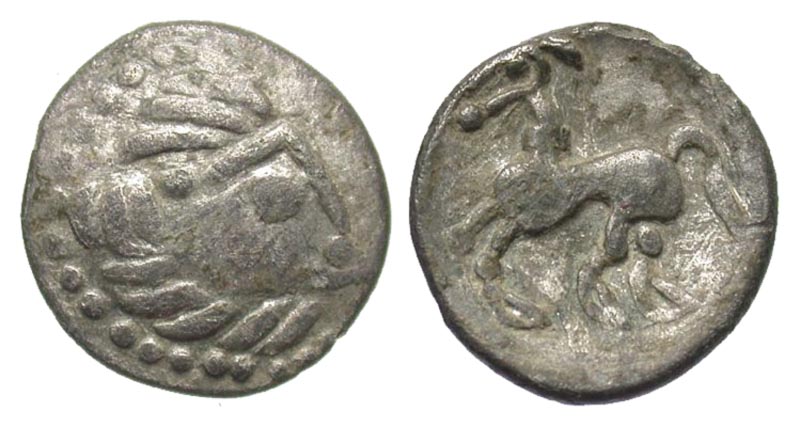 Middle Danube, Hercuniates. 2nd century B.C. AR drachm. Kapostal type. 