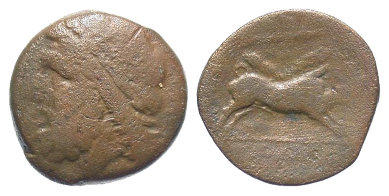 Apulia, Arpi. Ca. 325-275 B.C.  Æ 20. 