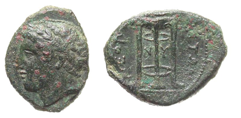 Campania, Neapolis. Ca. 300-275 B.C. Æ 17. 