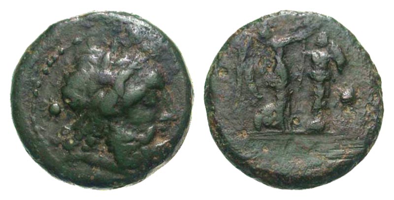 Campania, Capua. Ca. 216-211 B.C. Æ reduced uncia. Rare. 