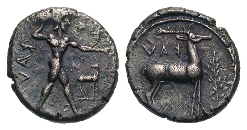 Bruttium, Kaulonia. Ca. 475-425 B.C. AR stater. 