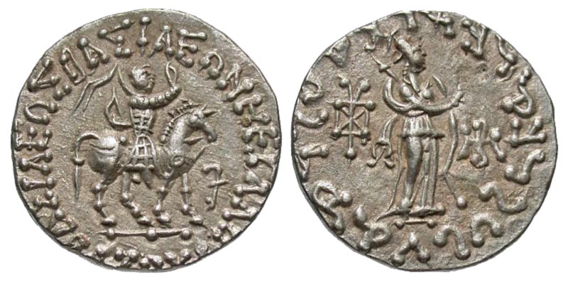 Indo-Scythian Kingdom. Azes. Ca. 58-12 B.C. AR Tetradrachm. Ex Elwood ...