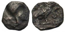Attica, Athens. 449-404 B.C. AR obol. Ex Gaza hoard.
