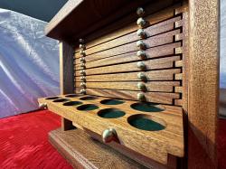 Mahogany Coin Cabinet, Cosmos Collection- Mercury (Cabinet 1 of 9). Manufactured by William Streeter Cabinets. Numismatic Fundraiser.
