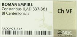Constantius II. A.D. 337-361. Æ centenionalis. Sirmium mint, A.D. 351-355. NGC Certified.