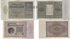 Lot of Five German Notes, 1919-23.