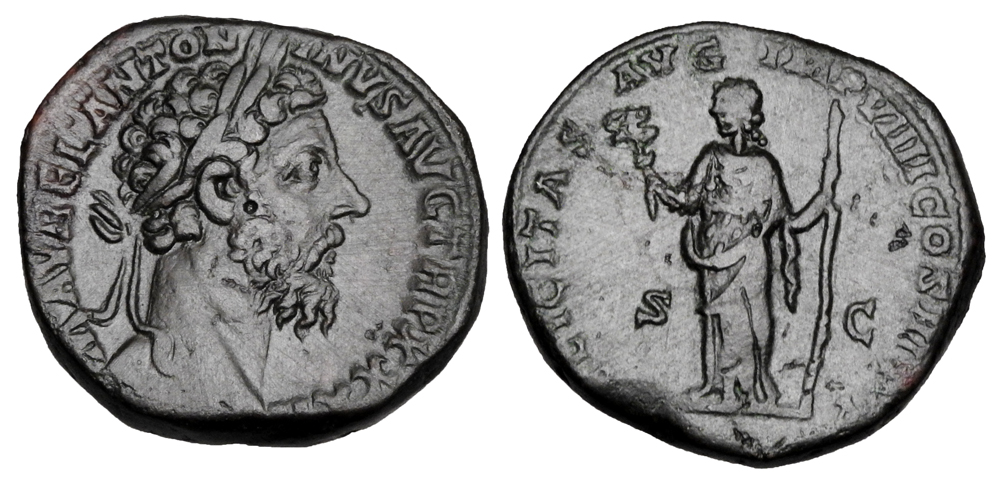 MARCUS AURELIUS, 161-180 AD. AE Sestertius. - Agora Auctions